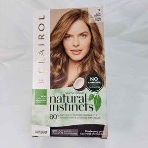 Clairol Natural Instincts Hair Color Dark Blonde 7 No Ammonia 28 Washes